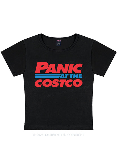 Panic Costco Y2K Baby Tee Cherrykitten