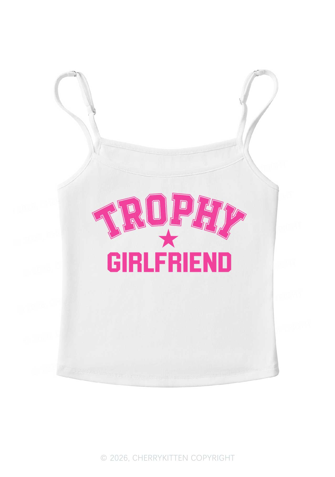 Trophy Girlfriend Y2K Spaghetti Strap Cami Cherrykitten