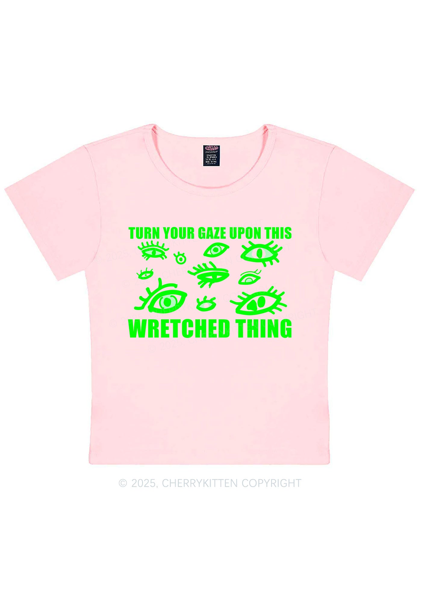 Turn Your Gaze Upon This Y2K Baby Tee Cherrykitten