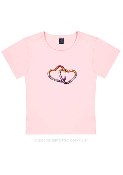 Carabiner Hearts Pride Y2K Baby Tee Cherrykitten