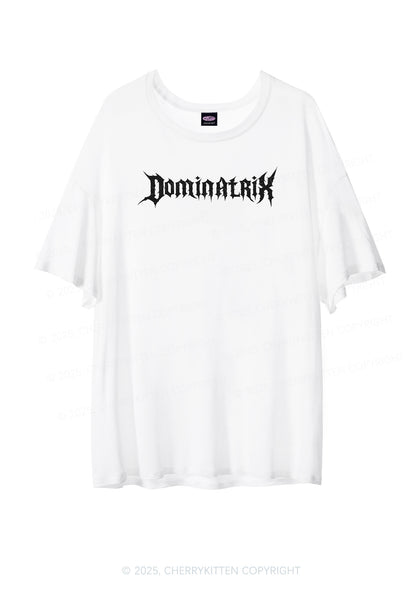 Dominatrix Y2K Sheer Boyfriend Tee Cherrykitten