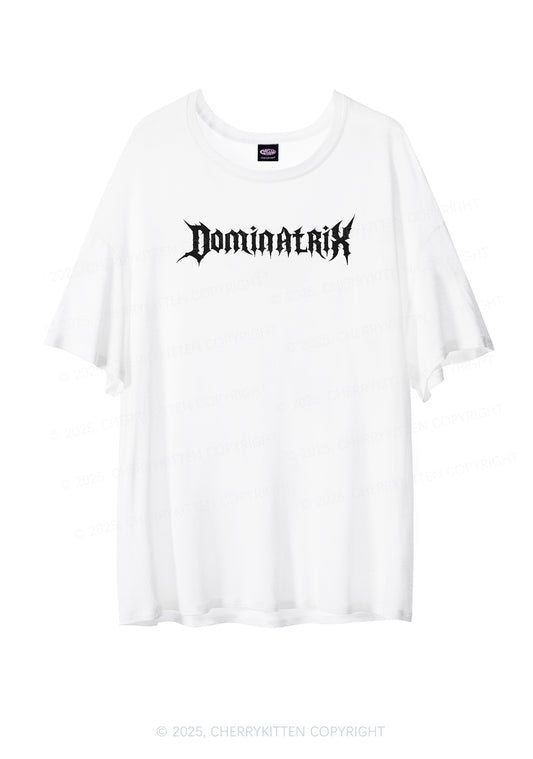 Dominatrix Y2K Sheer Boyfriend Tee Cherrykitten