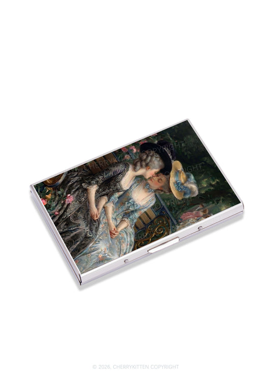 Vintage Garden Ladies Pride Y2K Mirror Cigarette Case Cherrykitten