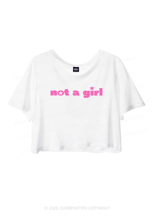 Not A Girl Y2K Sheer Crop Tee Cherrykitten