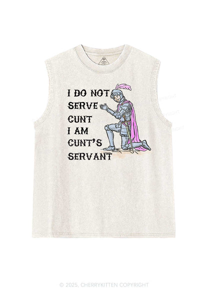 I Am Cxxt Servant Y2K Washed Muscle Tank Cherrykitten