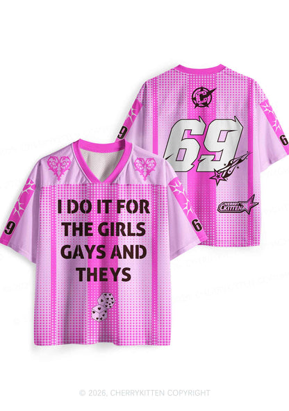 I Do It For The Girls Pride Y2K Sport Jersey Shirts Cherrykitten