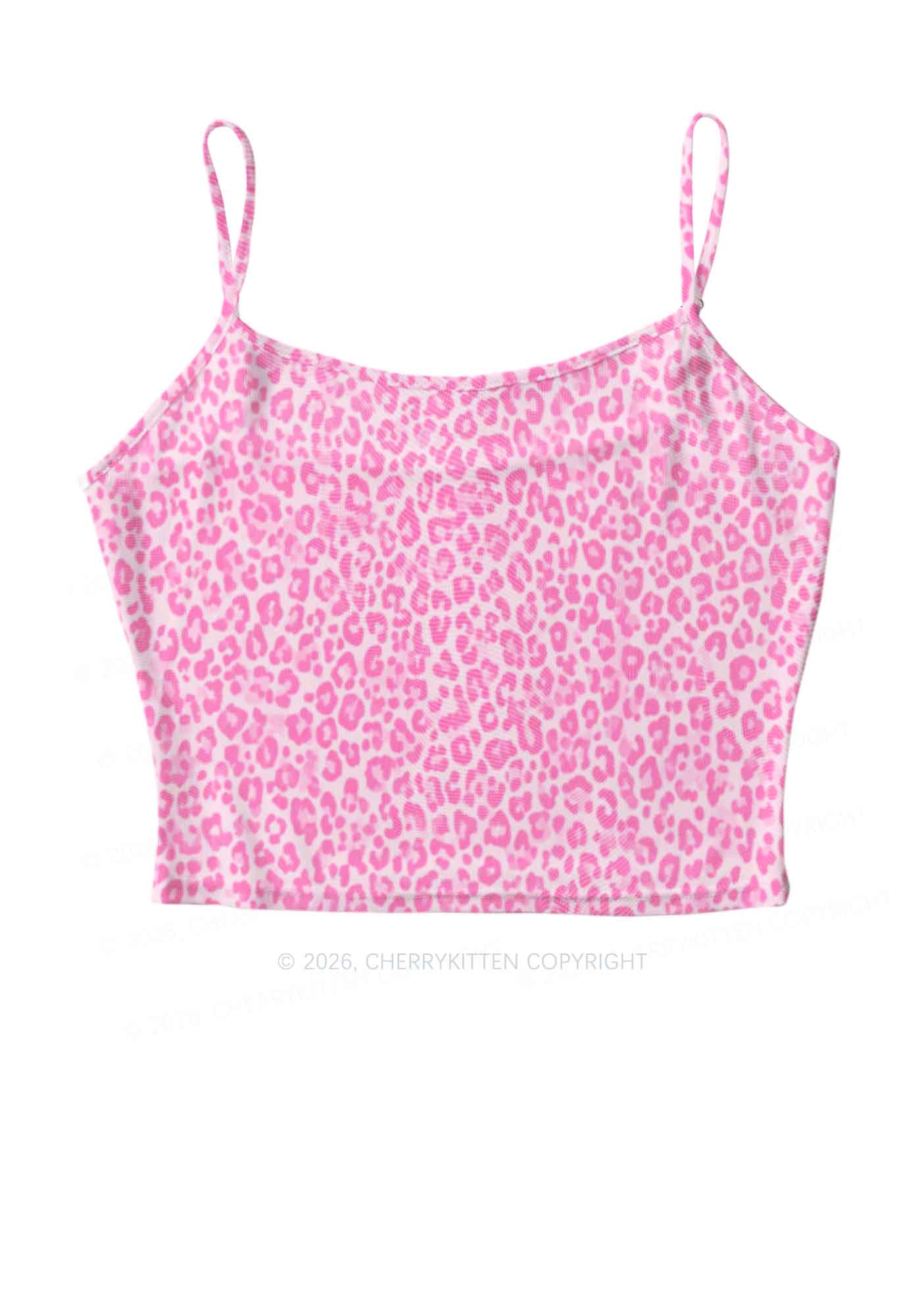 Pink Leopard Y2K Mesh Cami Tank Cherrykitten