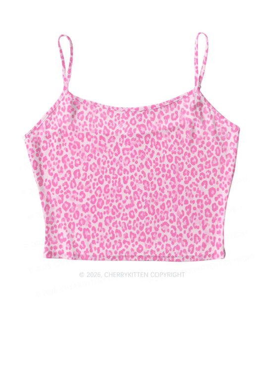 Pink Leopard Y2K Mesh Cami Tank Cherrykitten
