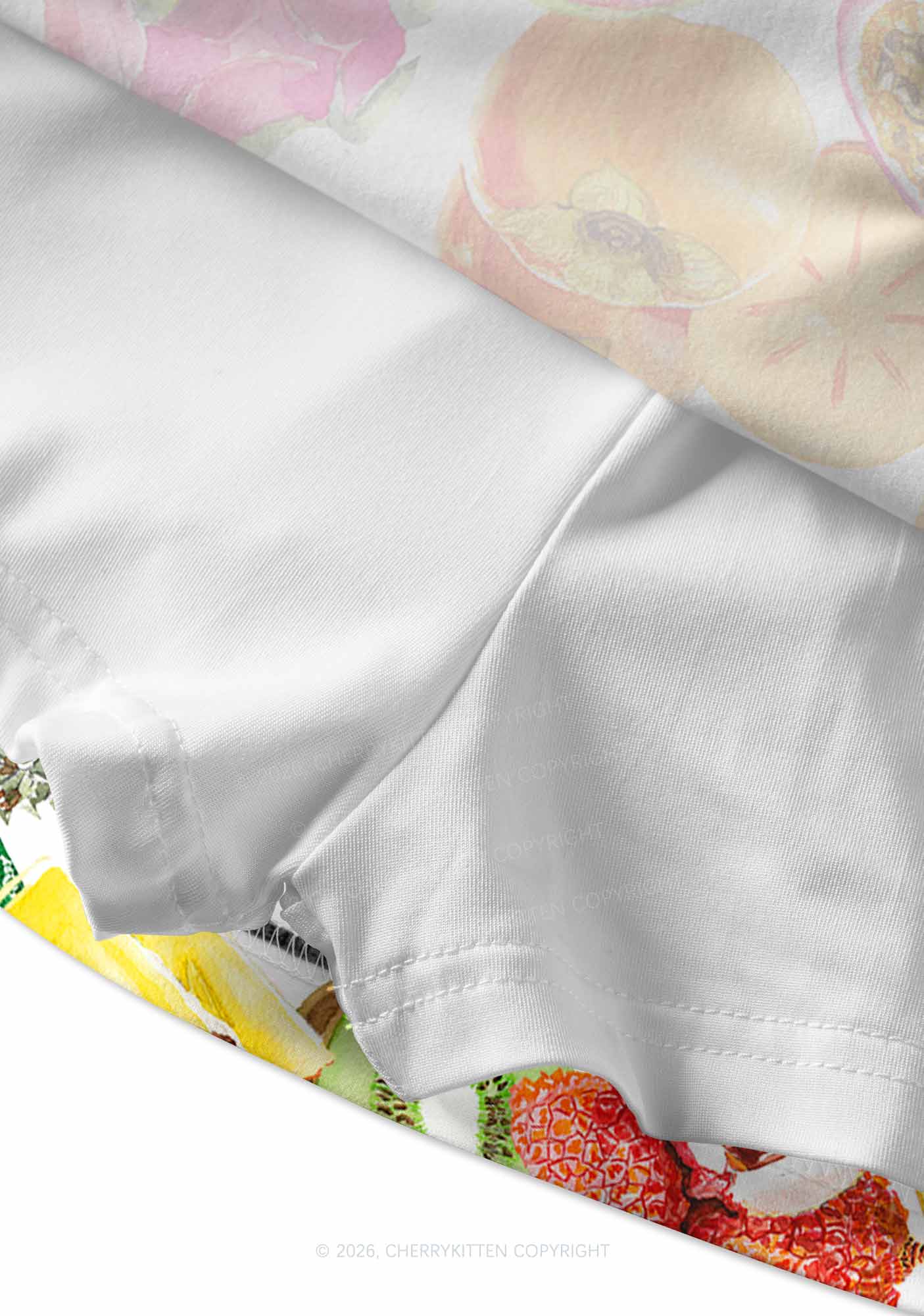Tropical Fruit Pride Y2K Print Mini Skirt Cherrykitten
