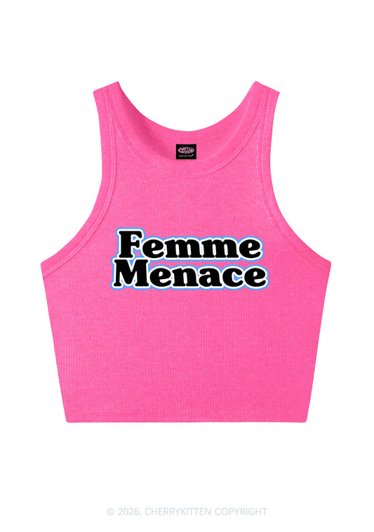 Femme Menace Pride Y2K Crop Tank Top Cherrykitten