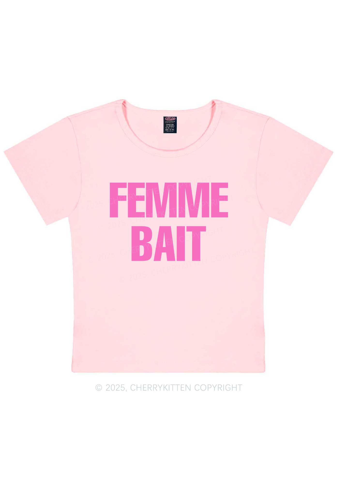Femme Bait Y2K Baby Tee Cherrykitten
