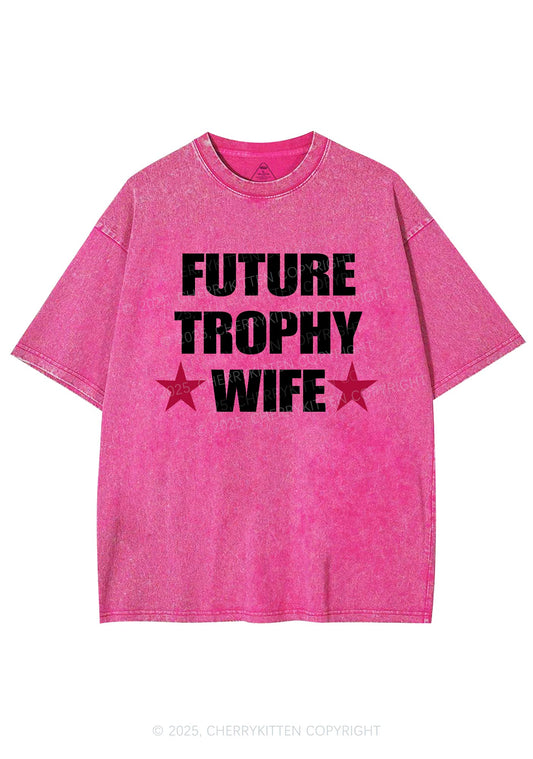 Future Trophy Wife Y2K Shirts Washed Tee Cherrykitten