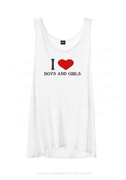 I Love Boys and Girls Pride Y2K Sheer Boyfriend Tank Cherrykitten