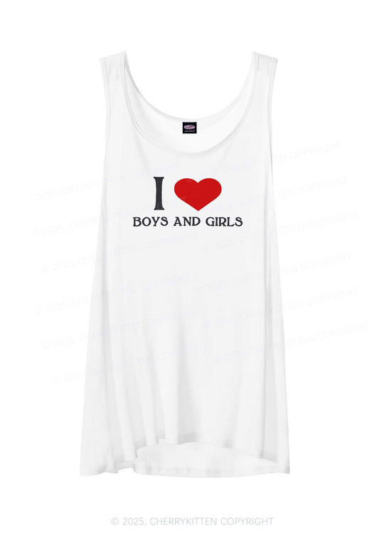 I Love Boys and Girls Pride Y2K Sheer Boyfriend Tank Cherrykitten