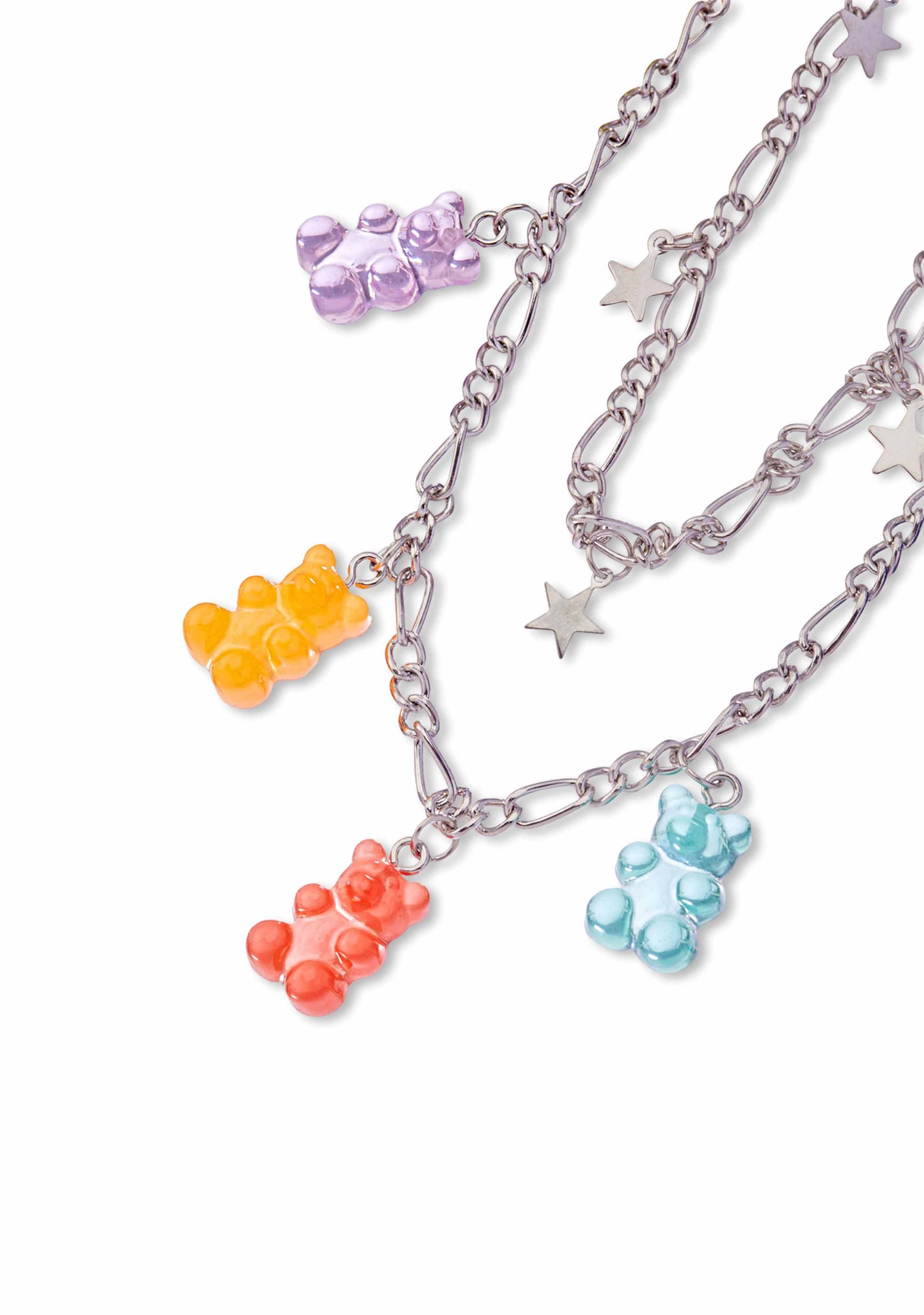 Double Layer Candy Bear Y2K Necklace Cherrykitten