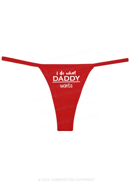 Do What Daddy Wants Y2K Flat String Thong Cherrykitten