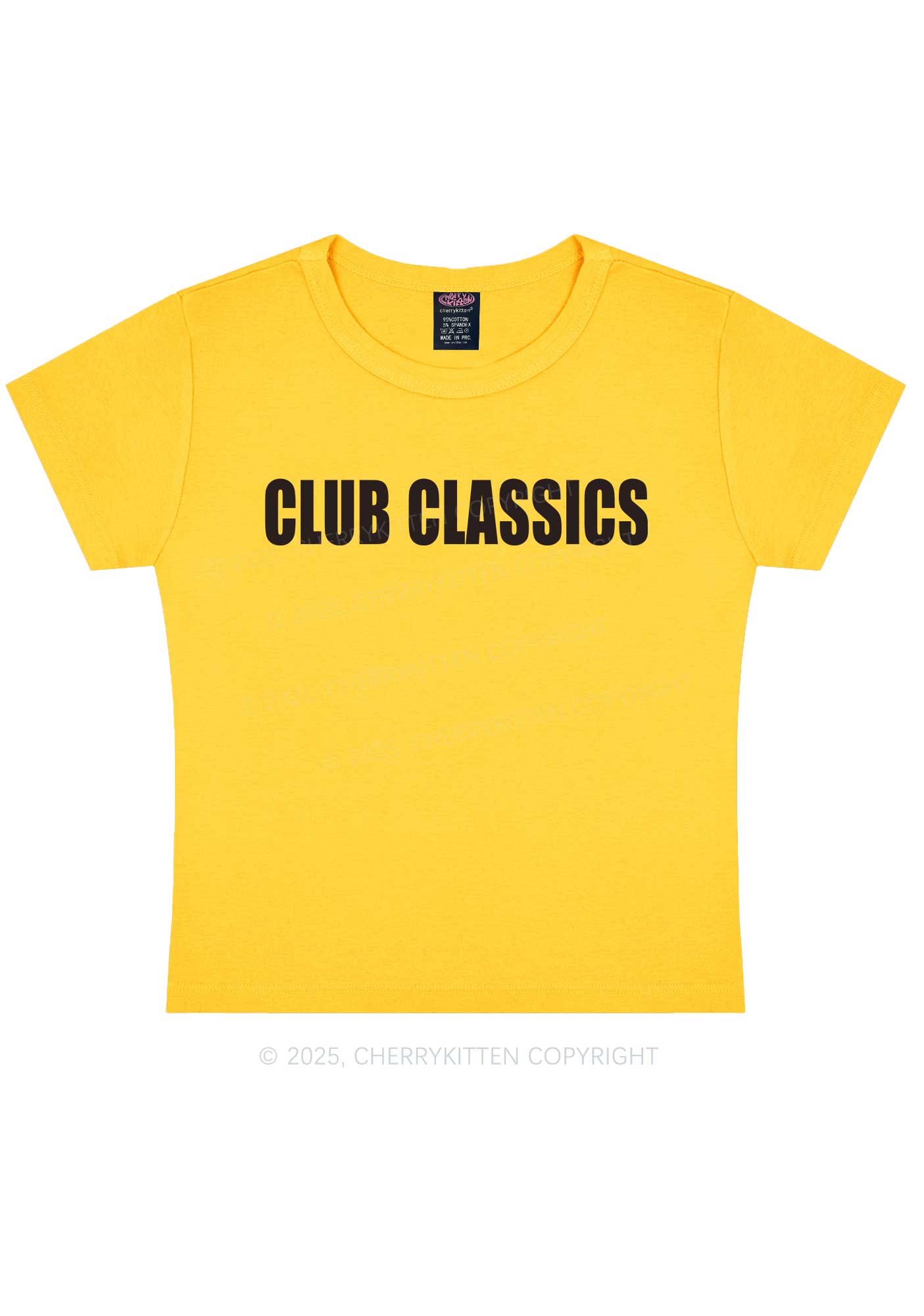 Club Classics Y2K Baby Tee Cherrykitten