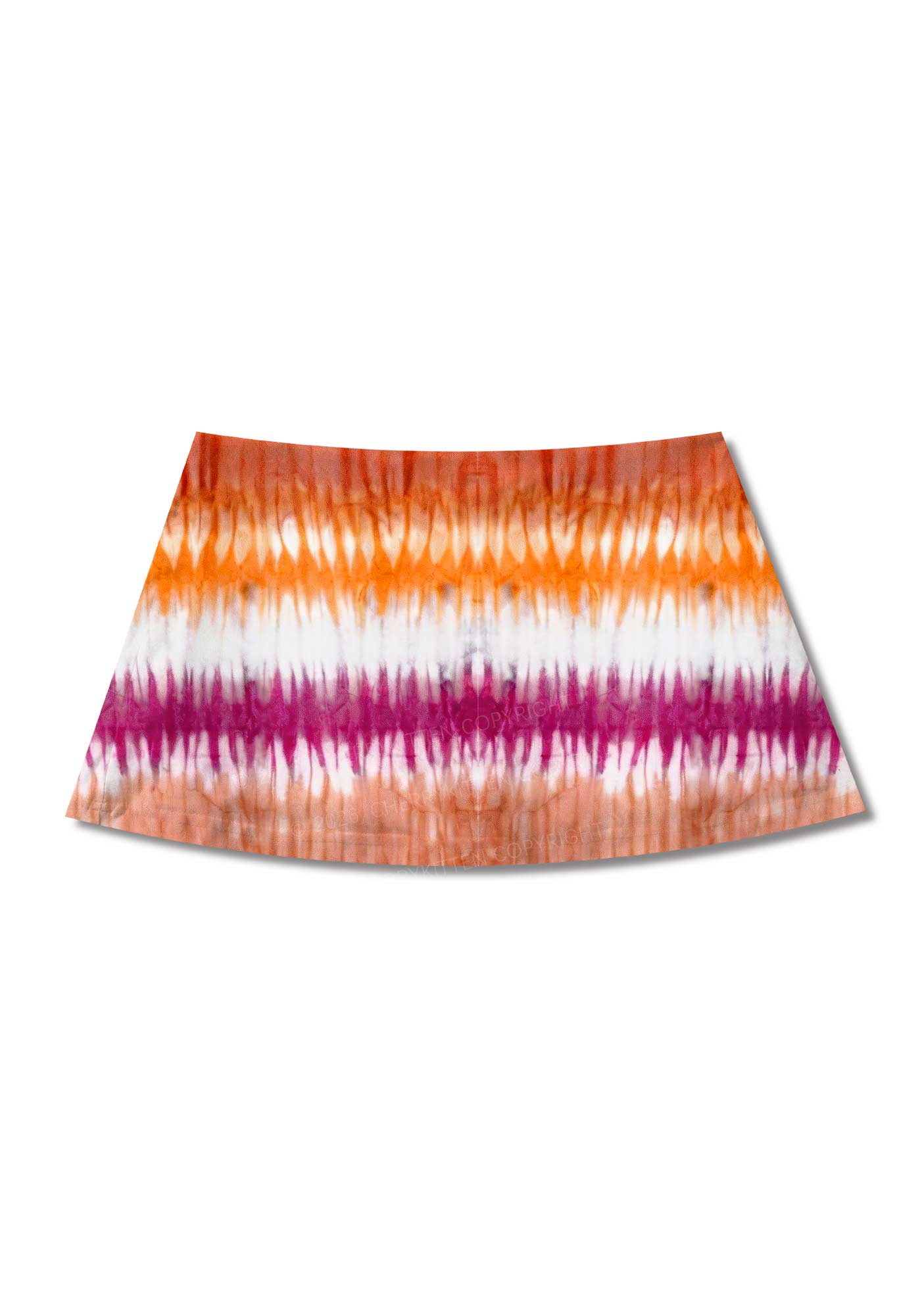 Lesbian Tie Dye Pride Y2K Print Mini Skirt Cherrykitten