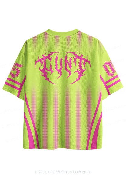 Custom Neon Pink Cxxt  Y2K Sport Jersey Shirts Cherrykitten