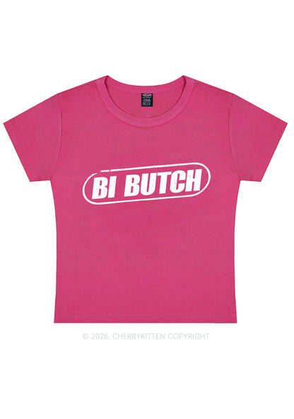 Bi Butch Pride Y2K Baby Tee Cherrykitten