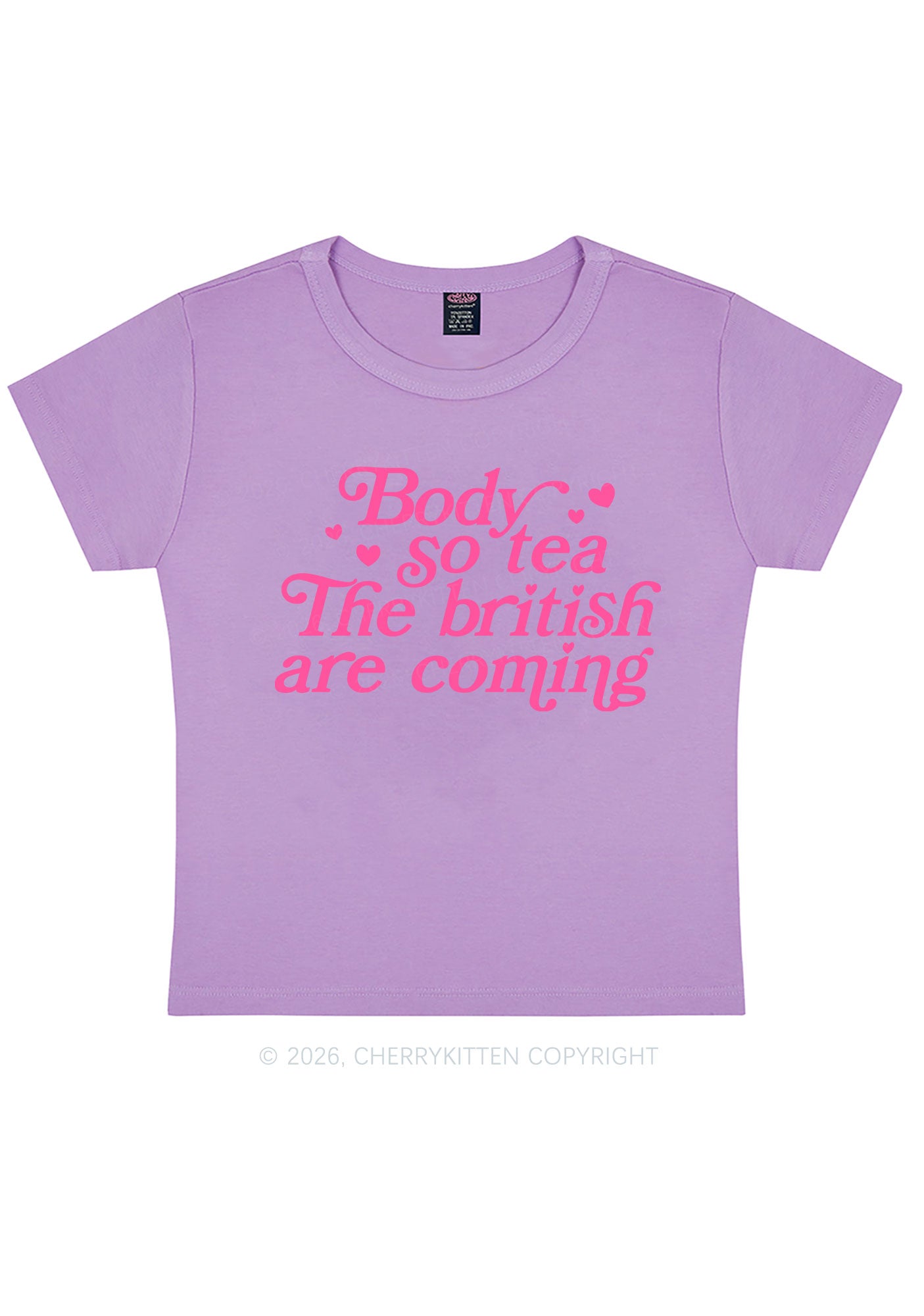 The British Are Coming Y2K Baby Tee Cherrykitten
