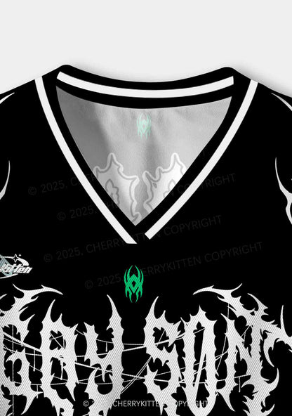 Custom Black Gay Son Pride Y2K Crop Sport Jersey Shirts Cherrykitten
