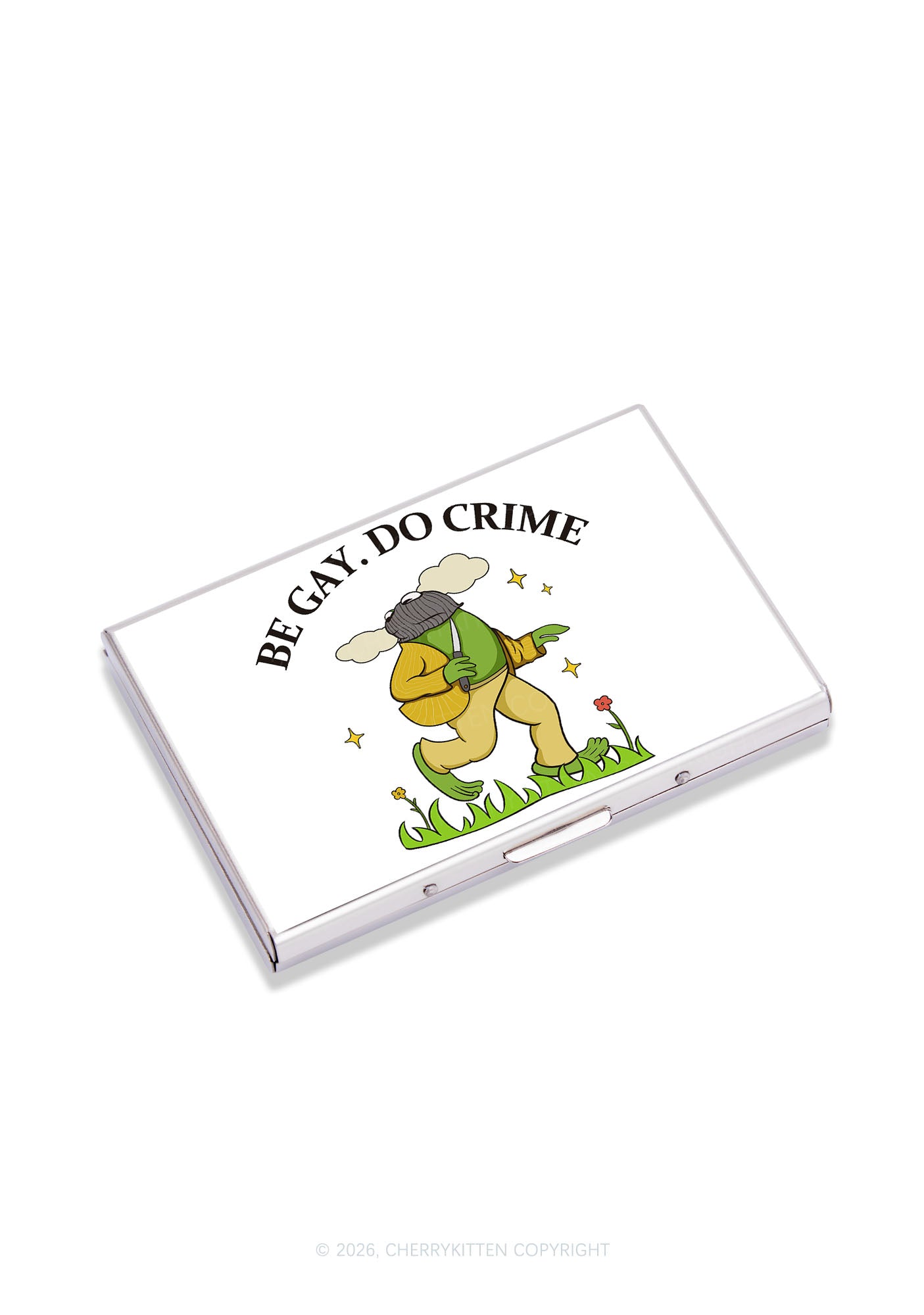 Be Gay Do Crime Frog Pride Y2K Mirror Cigarette Case Cherrykitten