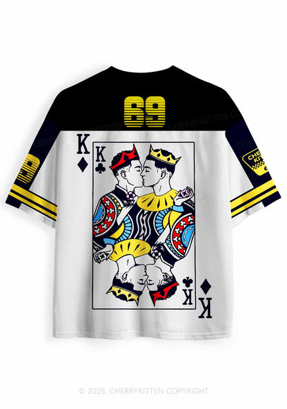 Black Gay King Pride Y2K Sport Jersey Shirts Cherrykitten