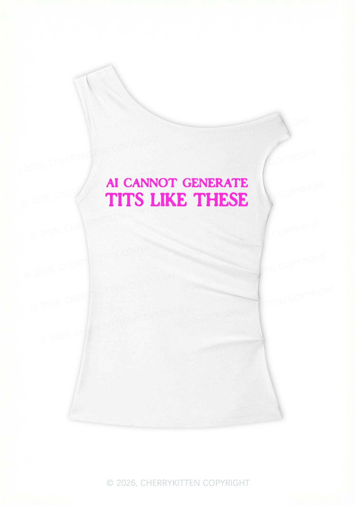 Ai Cannot Generate Txts Y2K Off Shoulder Tank Top Cherrykitten