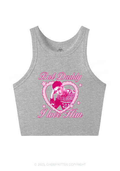 Custom Daddy I love Him Y2K Crop Tank Top Cherrykitten