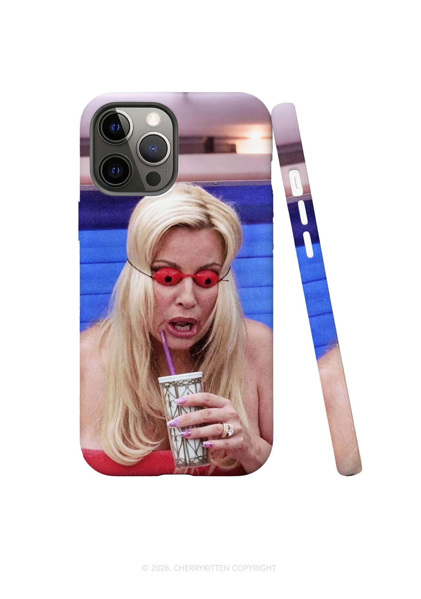 Red Eyeball Blonde Y2K Phone Case Cherrykitten