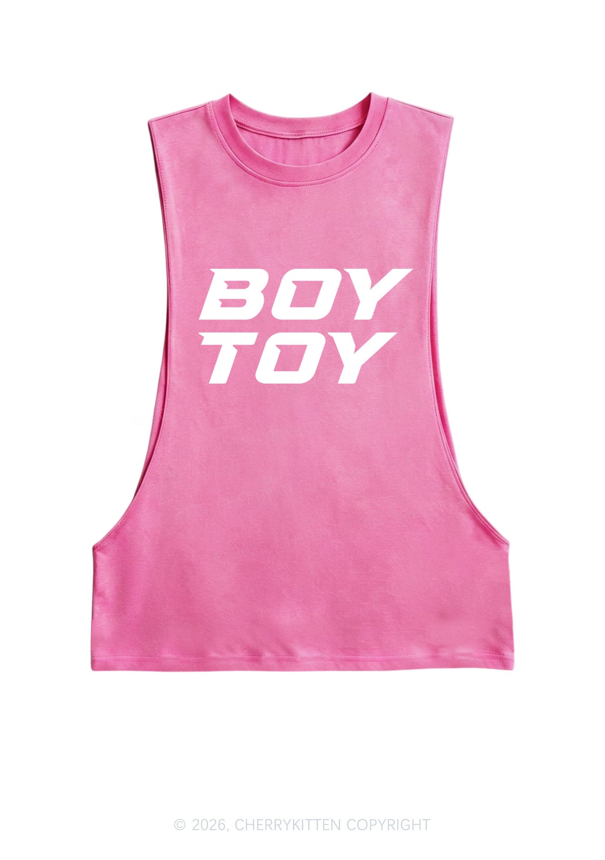 Boy Toy Y2K Men Muscle Side Cutoff Tank Top Cherrykitten