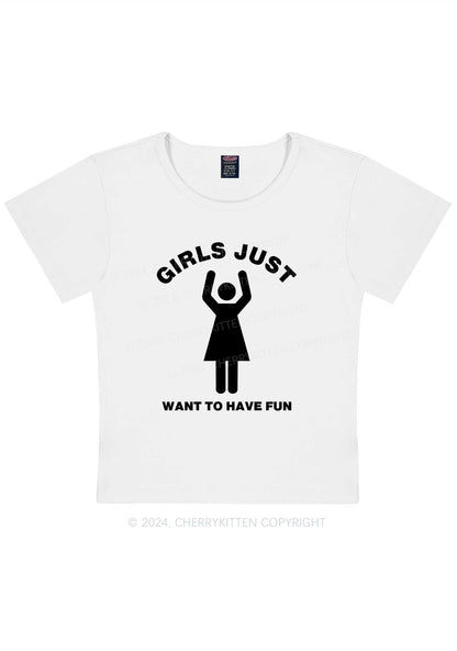Curvy Girls Just Have Fun Y2K Baby Tee Cherrykitten