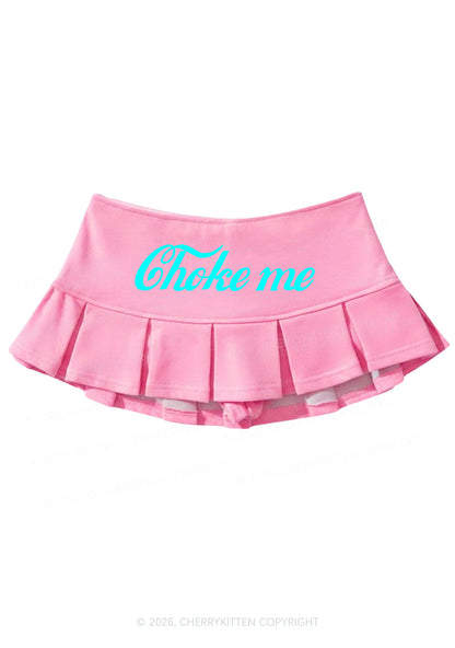 Choke Me Y2K Mini Pleated Skirts Cherrykitten