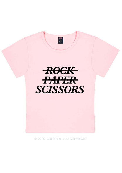 Rock Paper Scissors Pride Y2K Baby Tee Cherrykitten