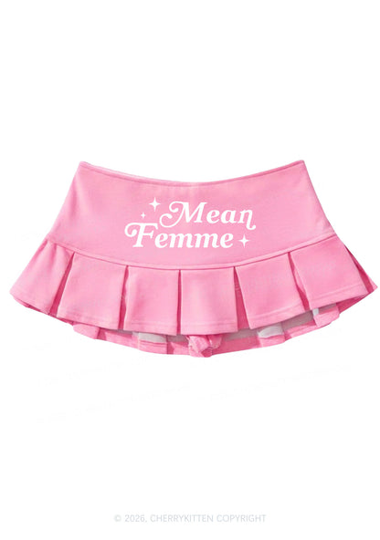 Mean Femme Pride Y2K Mini Pleated Skirts Cherrykitten