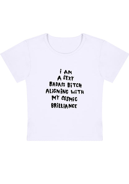 Curvy Aligning With My Cosmic Brilliance Baby Tee