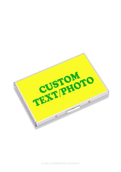 Custom Photo Y2K Mirror Cigarette Case Cherrykitten