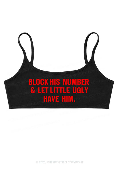 Let Little Ugly Have Him Y2K Super Crop Cami Cherrykitten