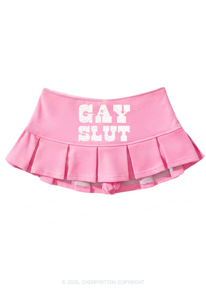 Gay Slxt Pride Y2K Mini Pleated Skirts Cherrykitten