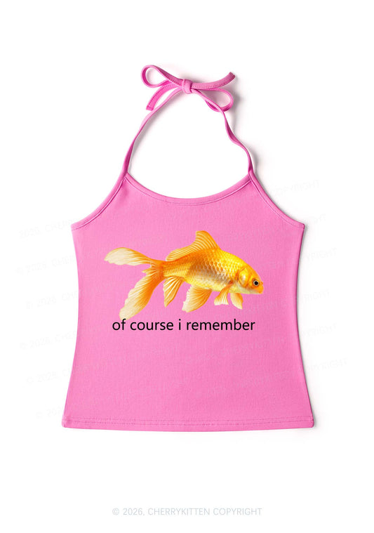 I Remember Goldfish Y2K Halter Neck Cami Cherrykitten