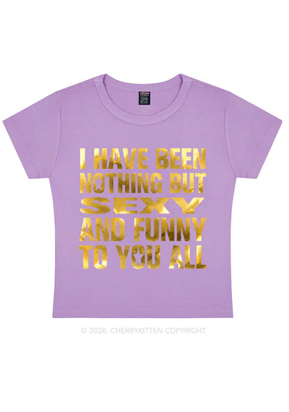 I Have Been Nothing Silver Foil Printed Y2K Baby Tee Cherrykitten