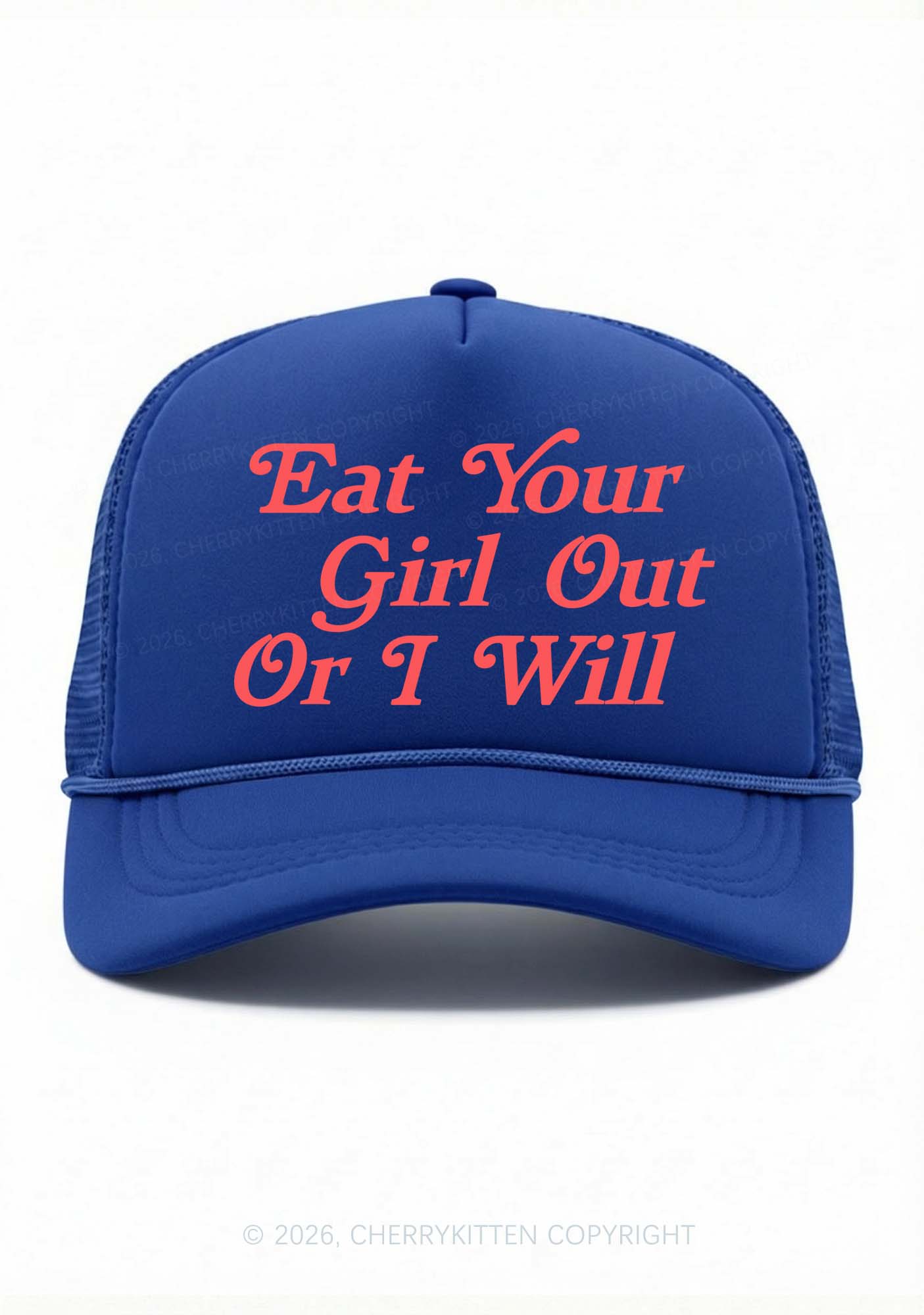 Eat Your Girl Out Pride Y2K Trucker Hat Cherrykitten