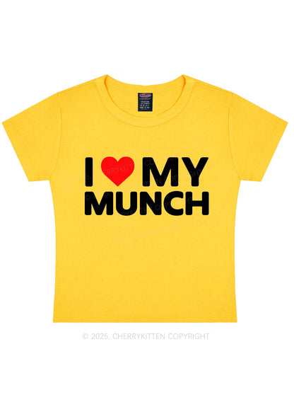 I Love My Munch Y2K Baby Tee Cherrykitten