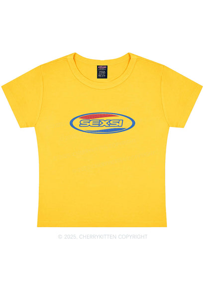 Sexsi Slogan Y2K Baby Tee Cherrykitten