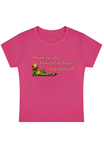 Curvy Forced To Have Big Girl Job Baby Tee