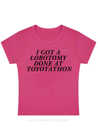 Lobotomy At Toyotathon Y2K Baby Tee Cherrykitten