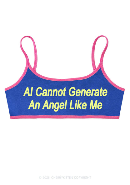 Ai Cannot Generate Angel Y2K Super Crop Cami Cherrykitten