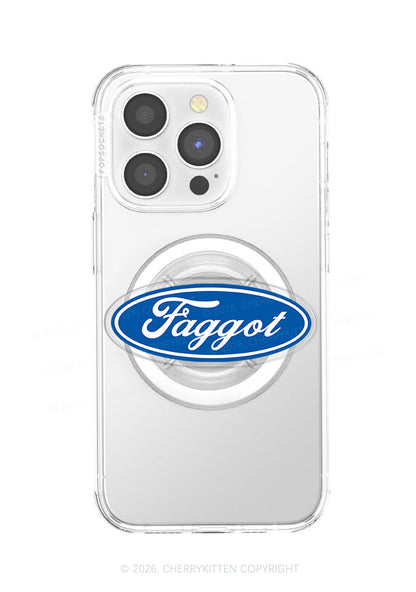 Blue Faggot Pride Y2K Magnetic Phone Grip Holder Cherrykitten