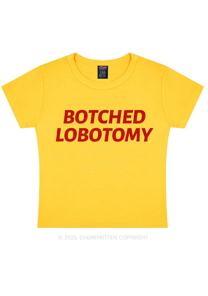Botched Lobotomy Y2K Baby Tee Cherrykitten